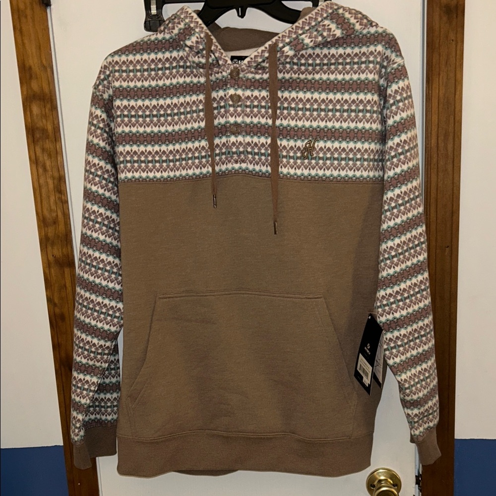 NWTs Hooey Multicolor Patterned Hoodie